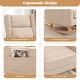 preview thumbnail 59 of 60, HOMYKA 27.56" Wide Rocking Chair for Nursery with Solid Wood Leg