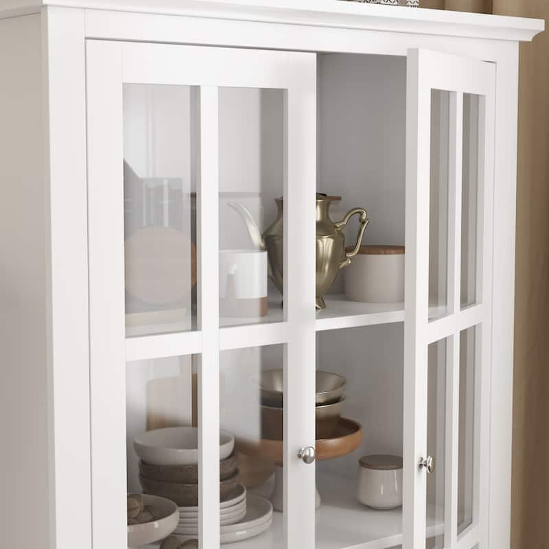 Timechee 31.5'' W Curio Cabinet Bookcase Display Cabinet China Cabinet