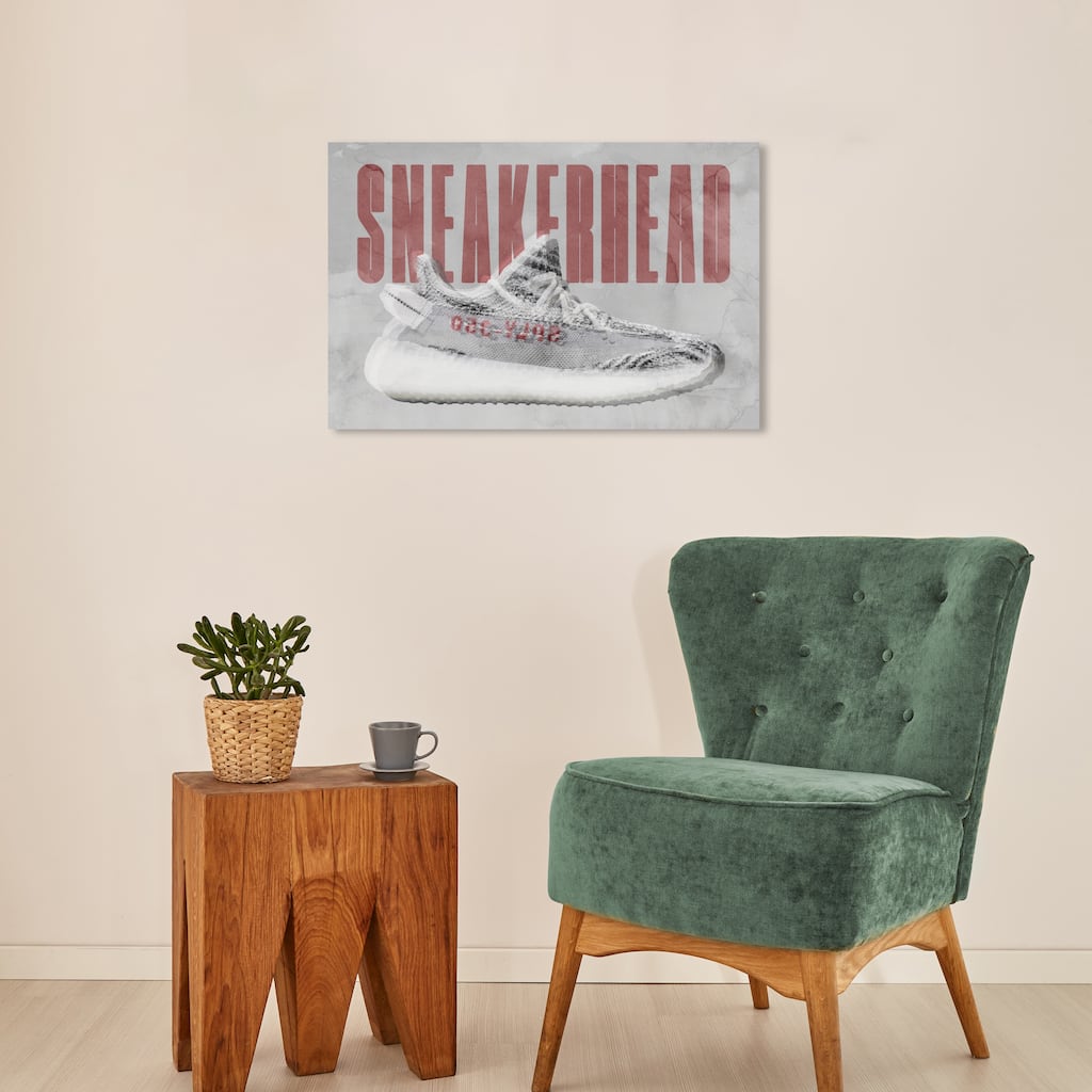 Wynwood Studio Canvas Fashion and Glam Sneakerhead Hype Gray and Modern & Contemporary Wall Art Canvas Print