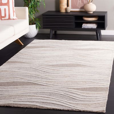SAFAVIEH Handmade Fifth Avenue Leneke Mid-Century Modern New Zealand Wool Rug