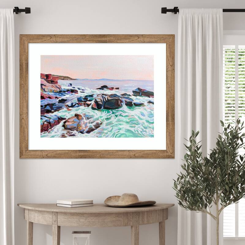 Thunder Hole by Pauline Wegman Wood Framed Wall Art Print