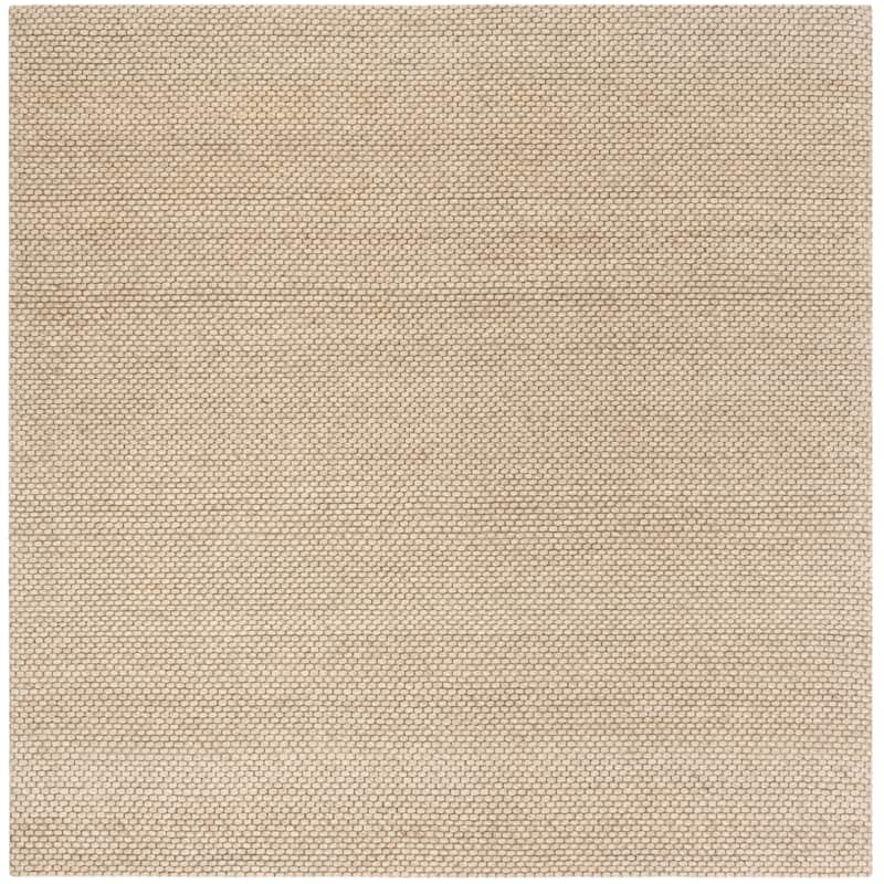 SAFAVIEH Handmade Natura Gerrita Wool Area Rug - 8' Square - Beige