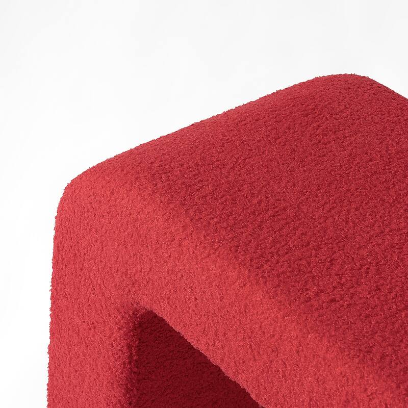 25.6'' Upholstered Foot Stool Modern Pouf Ottoman