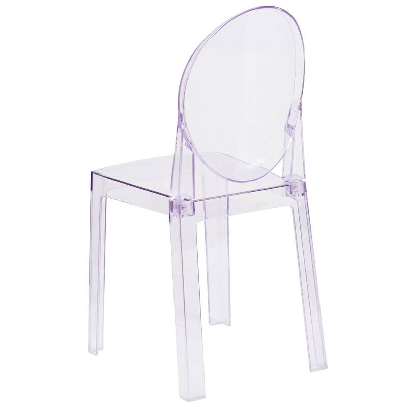 Chair with Oval Back in Transparent Crystal - Wedding Chairs