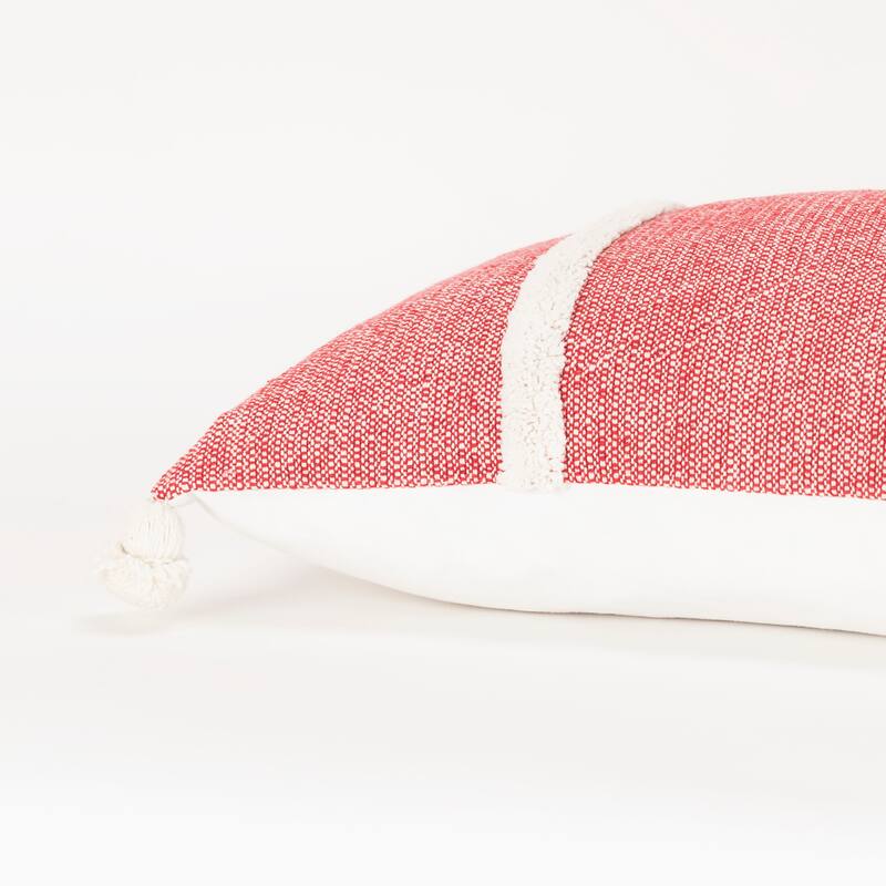 Rizzy Home Striped Throw Pillow with Tassels