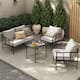 Option Black & Gold 4-Piece Patio Set