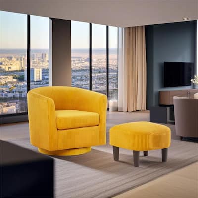 360° Comfy Recliner Corduroy Arm Chair