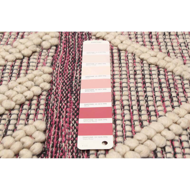 ECARPETGALLERY Braid weave Sienna Khaki Wool Rug - 5'2 x 8'2