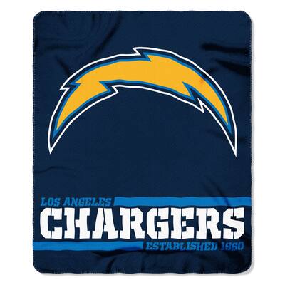 The Northwest Company Los Angeles Chargers Fleece Throw , Blue