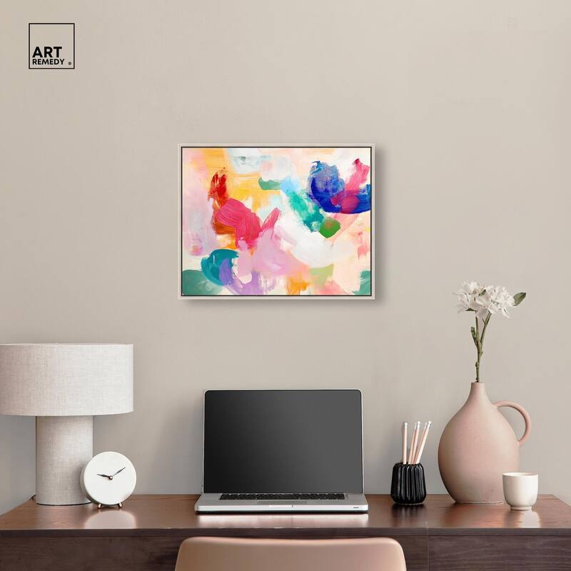 Pastel Riot I Colorful Canvas by Art Remedy