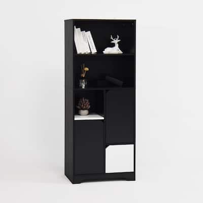 Large capacity multifunctional bamboo storage cabinet furniture for bathroom and living room