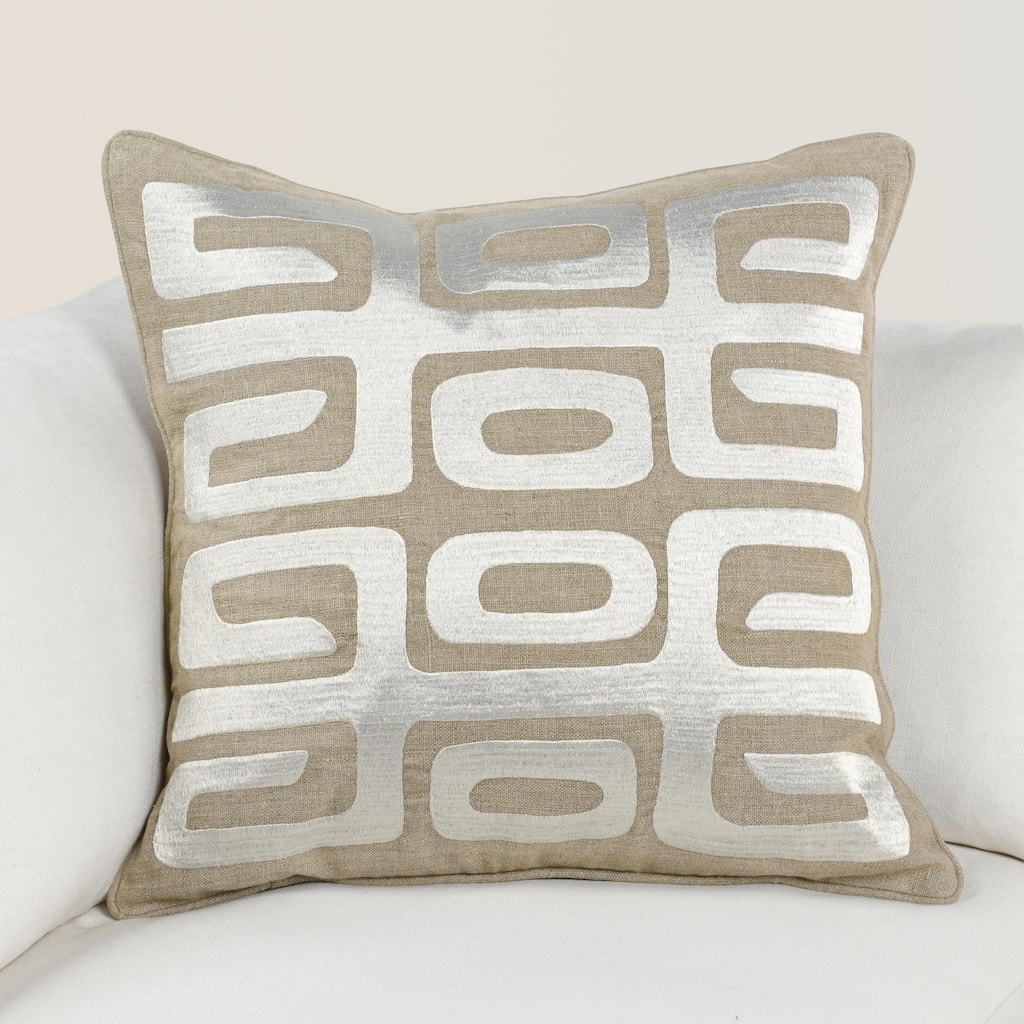 Villa by Classic Home Zelo Linen Blend Throw Pillow