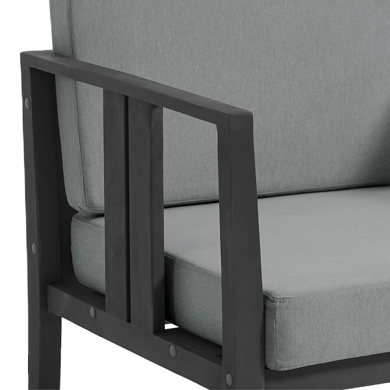 Casual 6-Piece Outdoor Patio Furniture Set In Solid Teak Wood