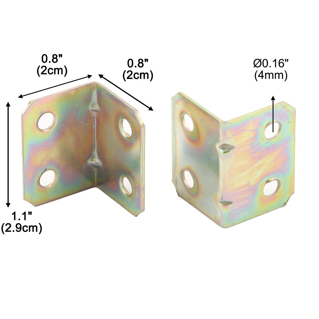 20*20*16MM  LShape Corner Repair Brace Joint Right Angle Bracket Stainless Steel 