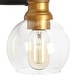 preview thumbnail 12 of 32, Olia Modern Black Gold 3/4/5-Light Bathroom Vanity Light Globe Glass Wall Sconce