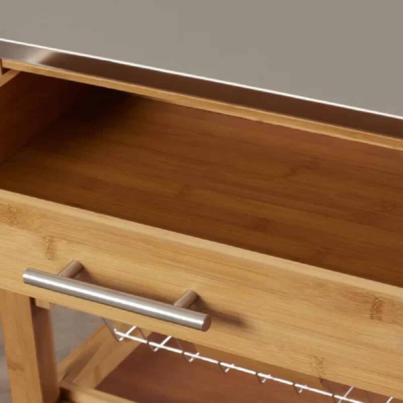 Aya Bamboo Kitchen Cart