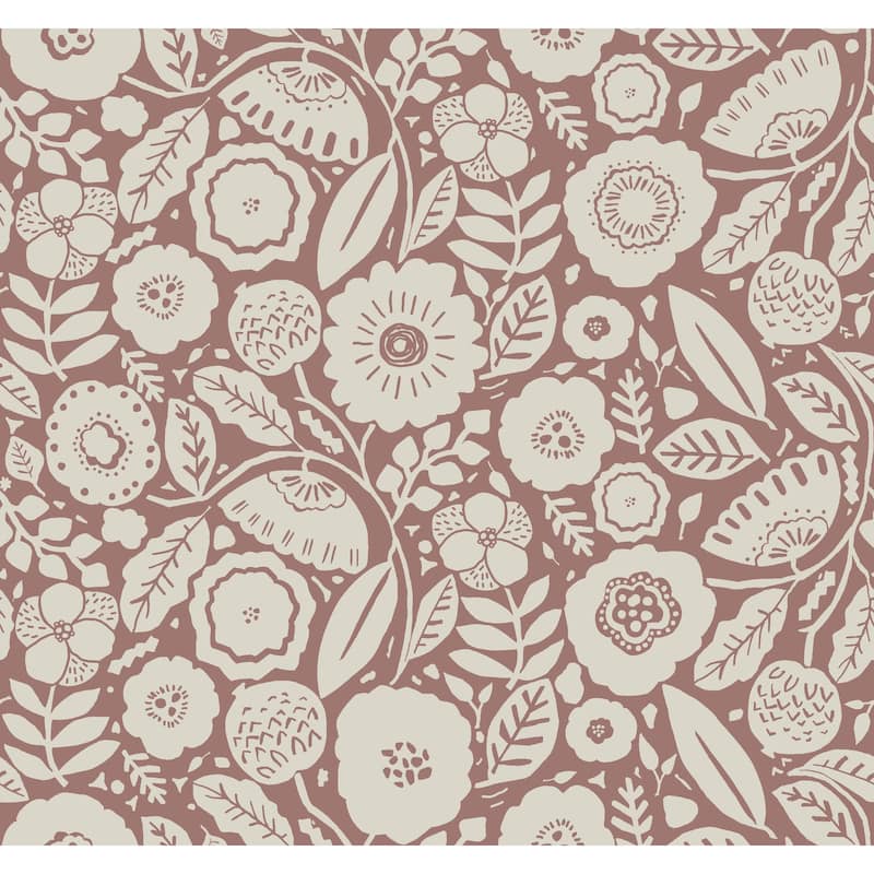 Romainville Camille Blossom 27 In W X 27 Ft L Wallpaper