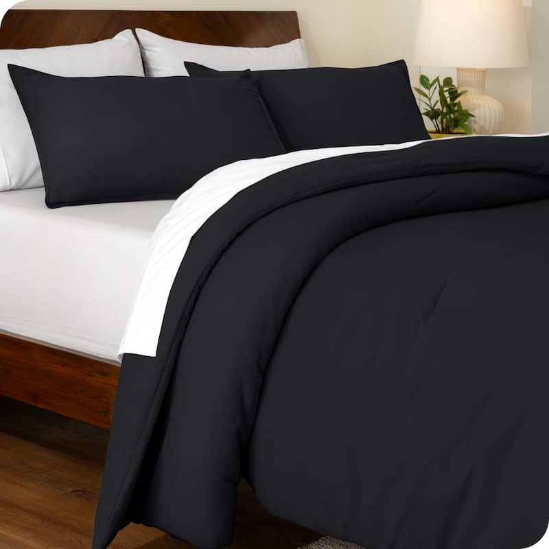 Bare Home Down Alternative Track Stitch Comforter Set