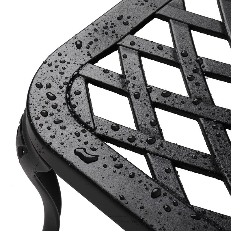 Outdoor Single Cast Aluminum Adjustable Chaise Lounge