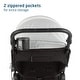 preview thumbnail 2 of 14, Gia XP Luxe 3-Wheel Travel System - Midnight Moon -Black-Grey