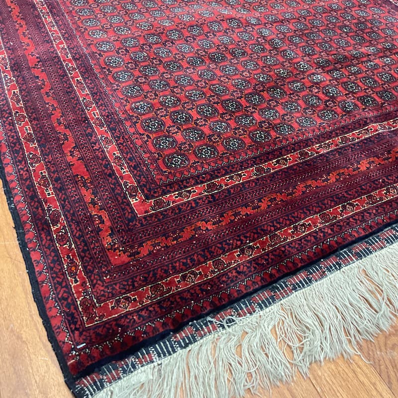 HERAT ORIENTAL Handmade Turkoman Wool Rug - 4' x 6'3"