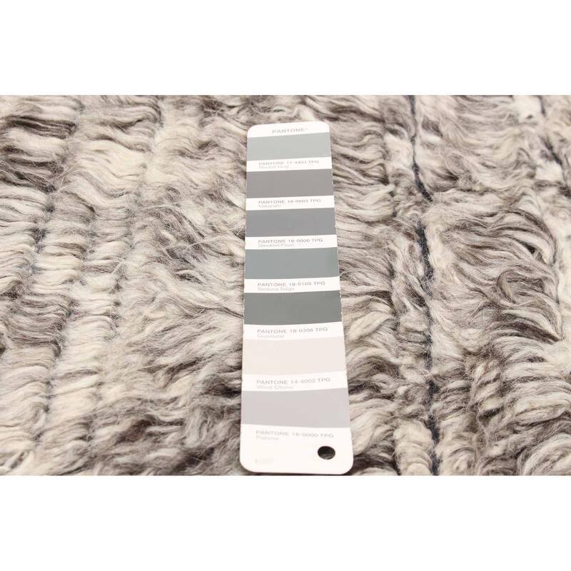 ECARPETGALLERY Hand-knotted Tangier Grey Wool Rug - 3'0 x 5'1
