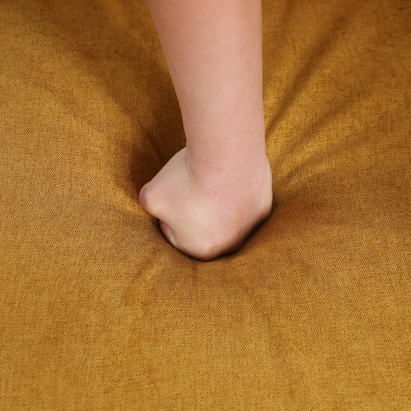 93" L-Shaped Modular Chenille Sectional Sofa with Movable Ottoman