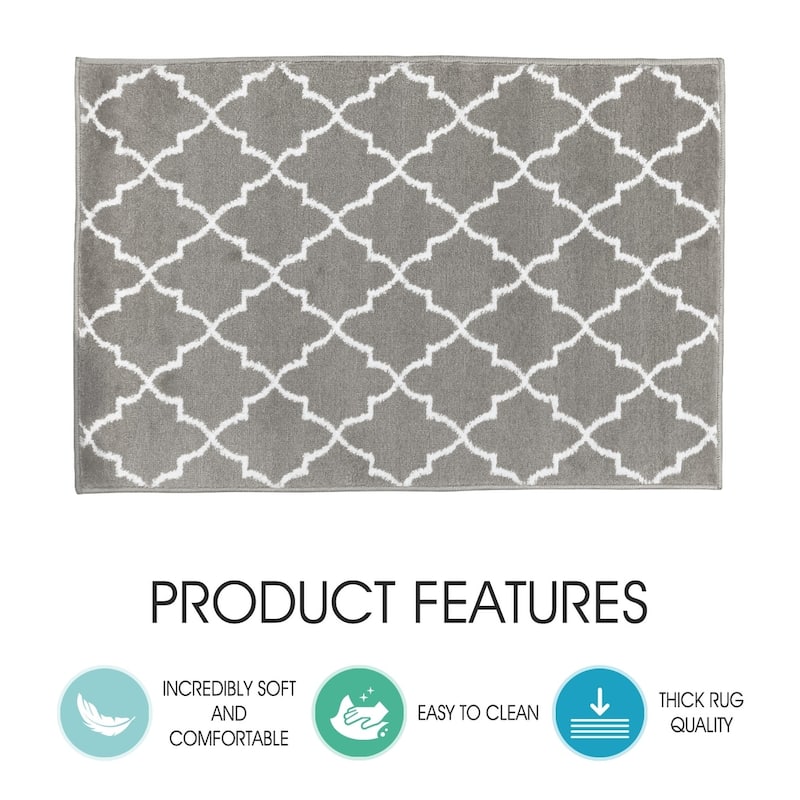 Sussexhome Non-Skid Safety, Slip Resistant Landing Rug - 2' x 3'