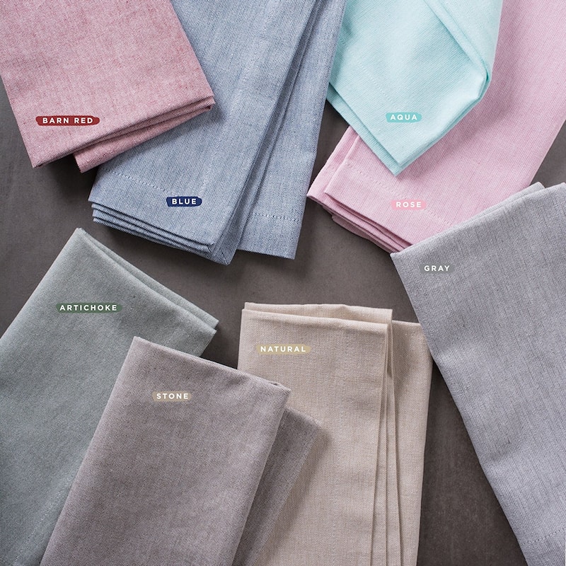 Design Imports Solid Chambray Table Runner (0.25 inches high x 14 inches wide x 72 inches deep)