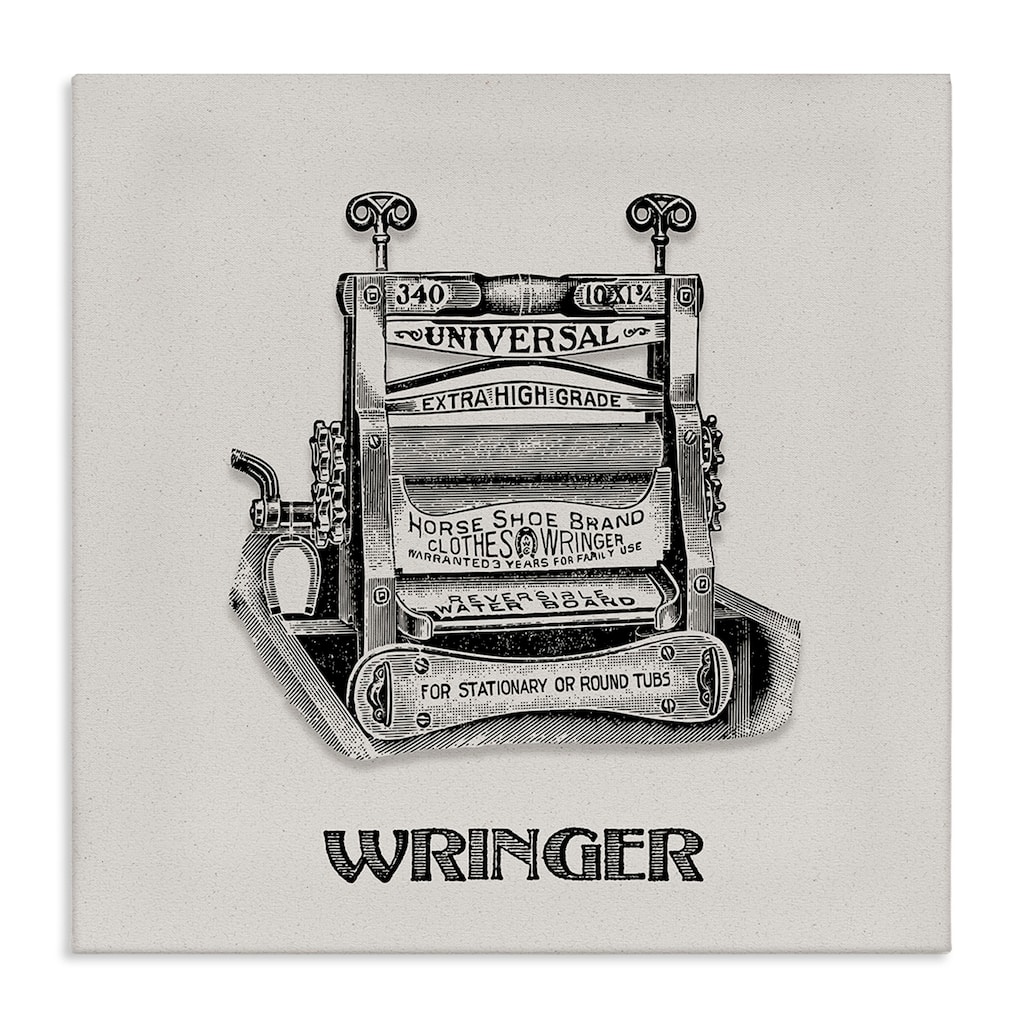 Stupell Antique Clothes Wringer Canvas Wall Art Design By Val Rhodes