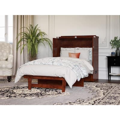 Twin XL Murphy Bed Chest - Solid Wood Storage Bed - Space Saving Design - Furniture
