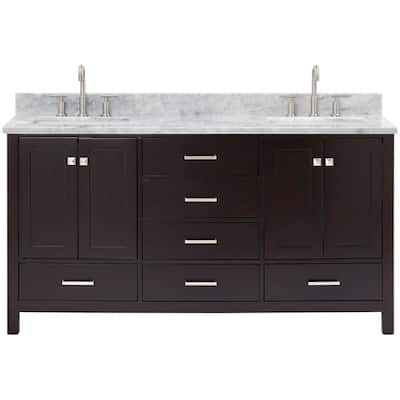 Ariel A067DCW2RVO Cambridge 67" Free Standing Double Rectangular Basin