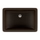 preview thumbnail 1 of 4, Lexicon Platinum V214 Quartz Composite Rectangle Vanity Sink - Galaxy Mocha Mocha