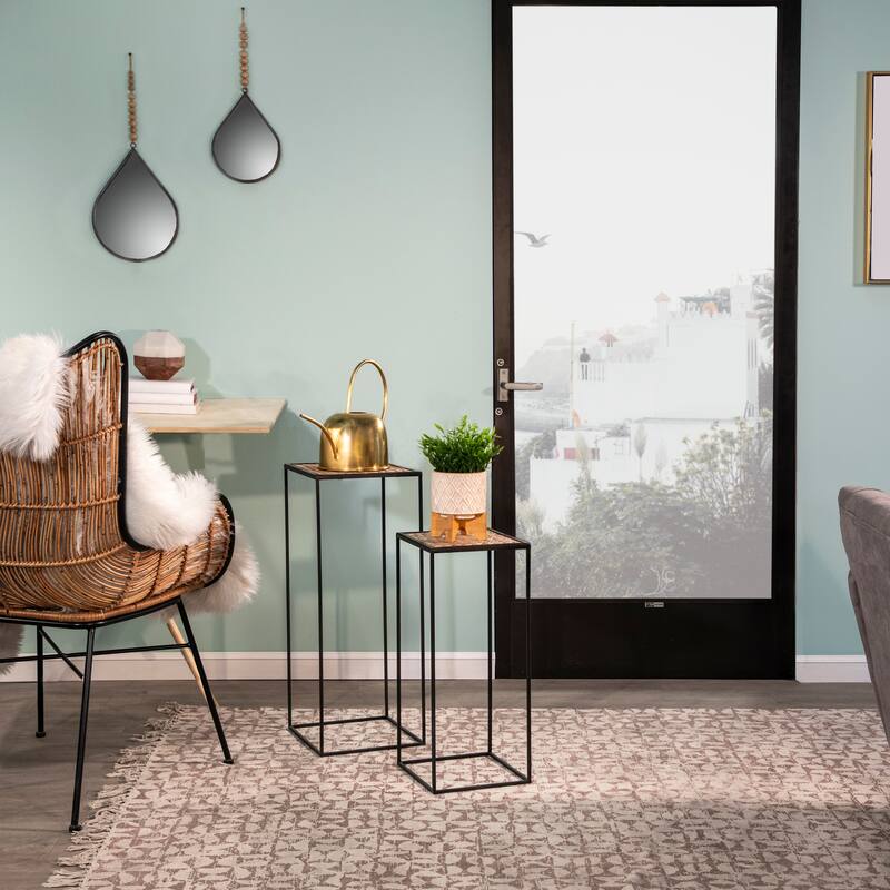 Sagebrook Home Elegant Wall Mirrors, Enhance Your Living Space, Timeless Design - Perfect for Any Room, Home Decor Mirrors - Gunmetal
