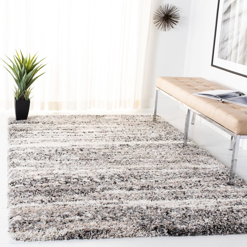 SAFAVIEH Fontana Shag Geanina Modern Abstract 2-inch Thick Rug