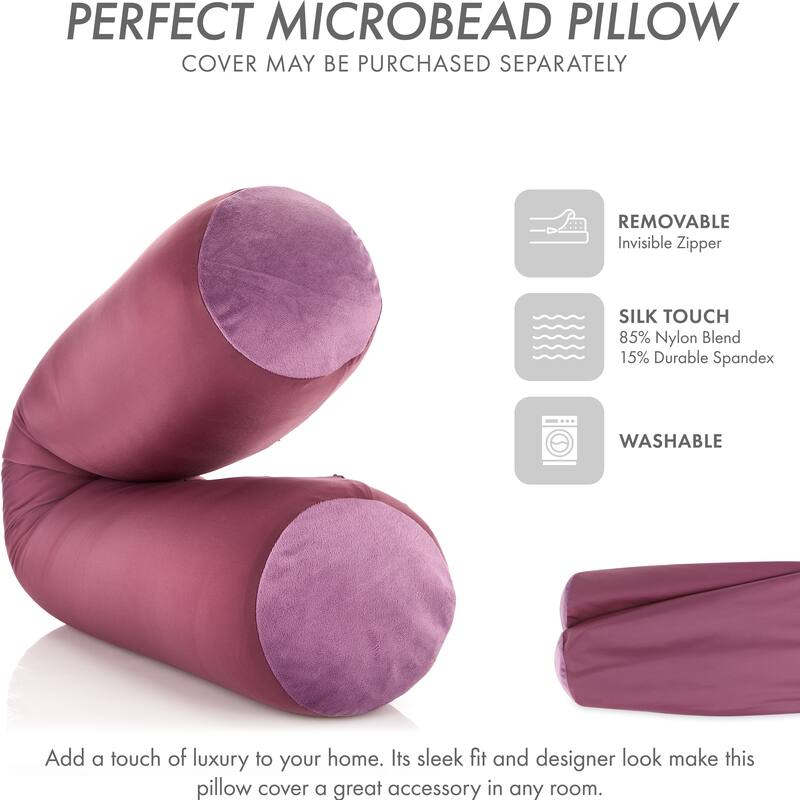 Straight Body Pillow, Premium Microbead,Side Sleeping / Pregnant Women