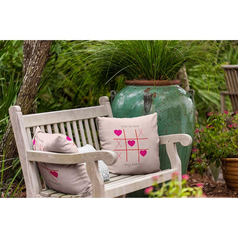 You've Won My Heart Valentines Day Decorative Throw Pillow