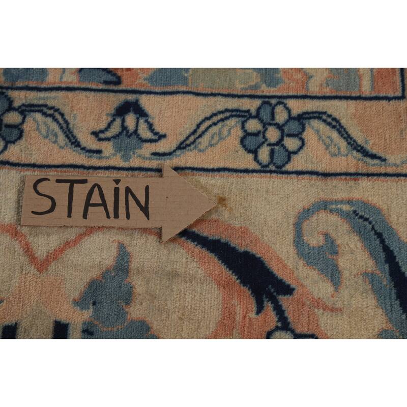 Hand Knotted Oriental 100% Wool Carpet Traditional All-Over Beige & Ivories Mahal Area Rug - 16' 6'' X 13' 0''