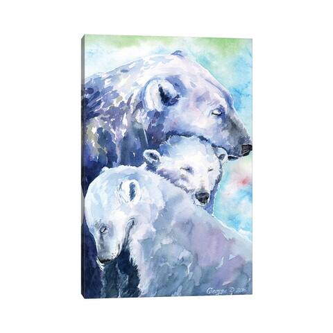 iCanvas "Polar Bears Family I" by George Dyachenko Canvas Print