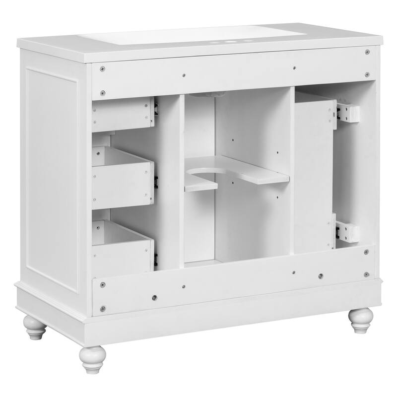 36" Gray Bathroom vanity