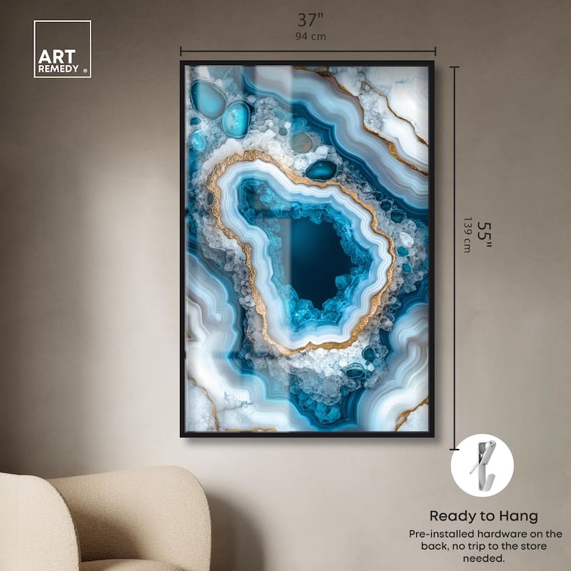 Gilded Geode Eye I Shadowbox by Art Remedy
