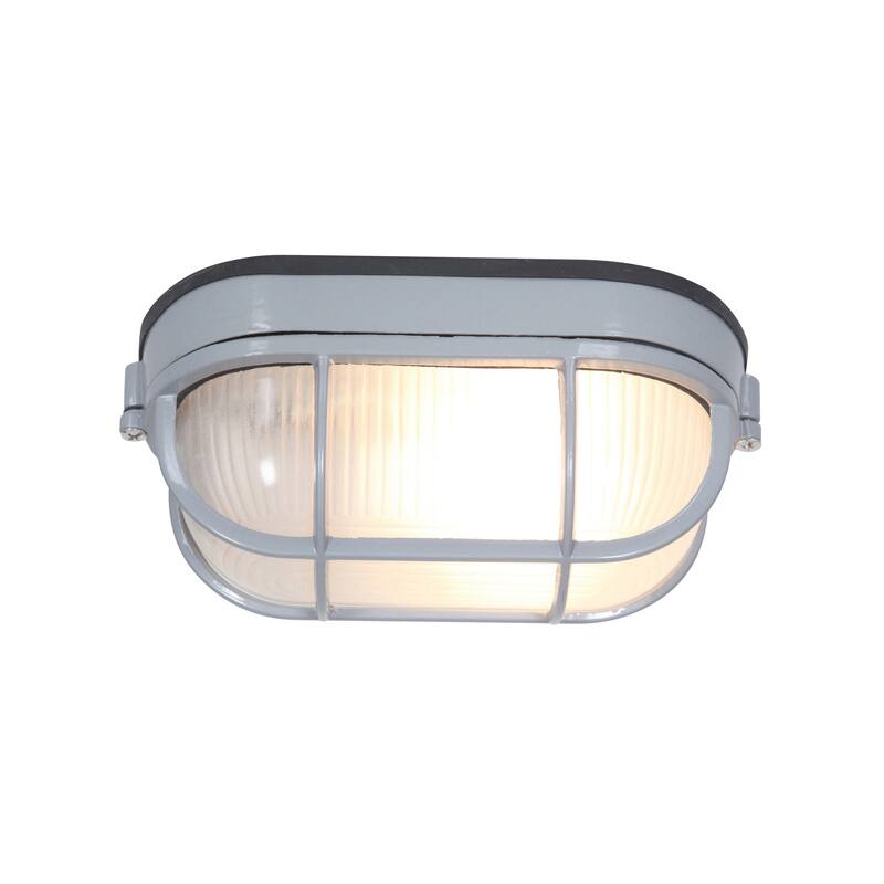 Access Lighting Nauticus Dual Mount - Wet Location Bulkhead - Satin Finish - Frosted Glass Shade - Incandescent