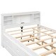 preview thumbnail 14 of 25, Full Size Platform Bed with Storage Headboard, USB, Twin Size Trundle and 3 Drawers Bunk Storage Bed for Kids Teens Adults