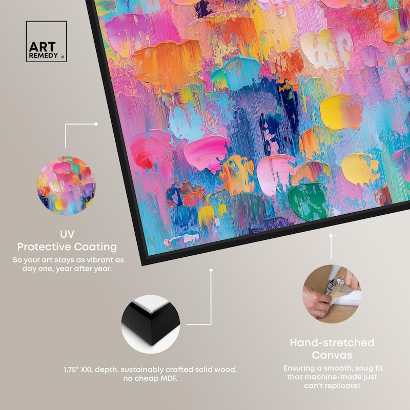 Jubilee of Colors Canvas by Art Remedy
