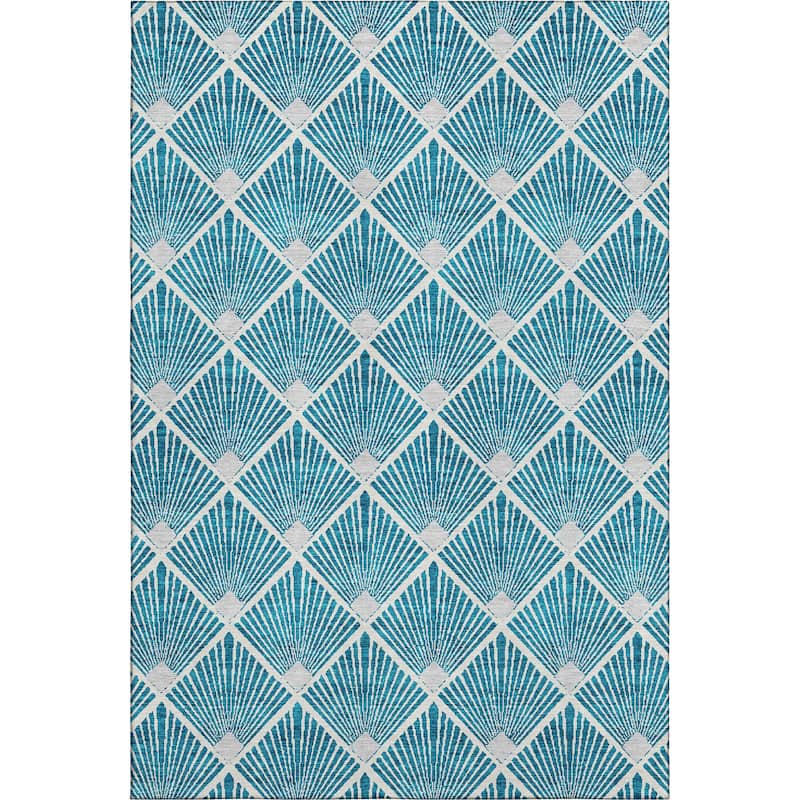Premium Washable Super Soft Diamond Trellis Mayfield Rug