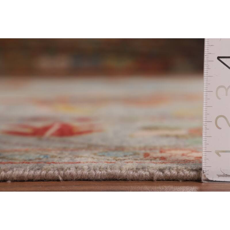 Floral Oushak Oriental Area Rug Handmade Transitional Wool Carpet - 8'9"x 11'9"