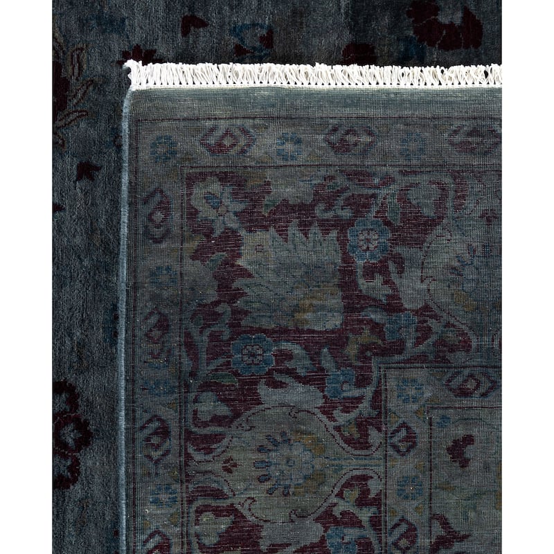 Overdyed One-of-a-Kind Hand-Knotted Area Rug - Gray - 6' 2" x 8' 10"