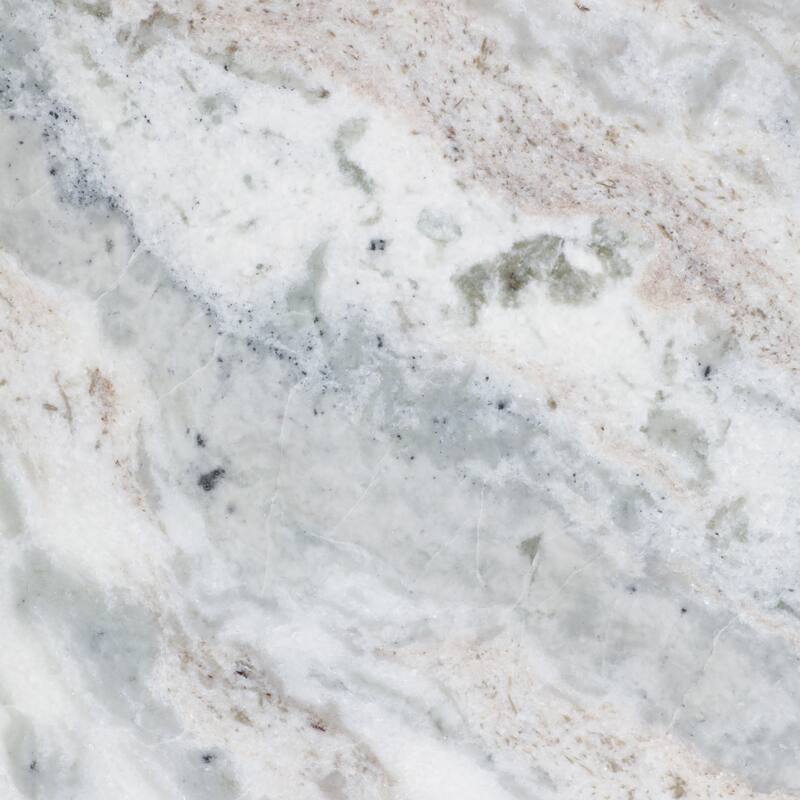 Marble Round Top 3-Footed Coffee Table - Gray, 13" - 30.0"