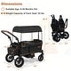 preview thumbnail 4 of 18, Costway Foldable Wagon Stroller for 2 Kids, Double Seater Toddler - See Details