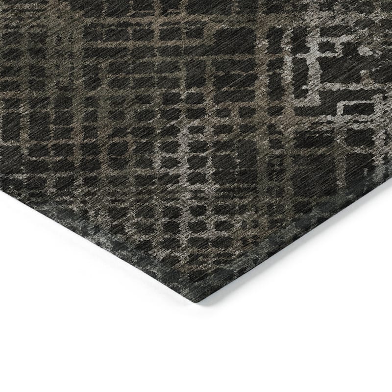 HomeRoots Geometric Transitional Rectangle Outdoor Rug